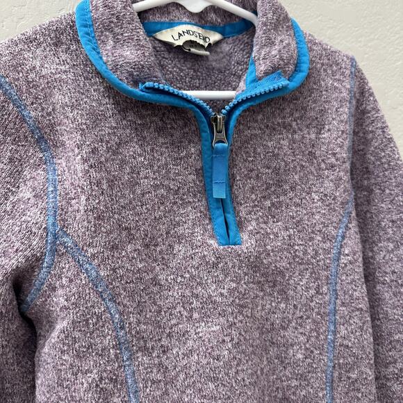 Lands End Purple Sweatshirt - Picture 3 of 6